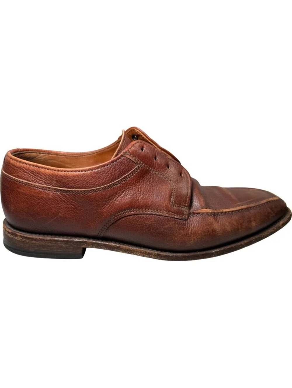 Allen Edmonds Jackson derby shoes Mens Calf Leather Sz US 9.5 D Chili Brown